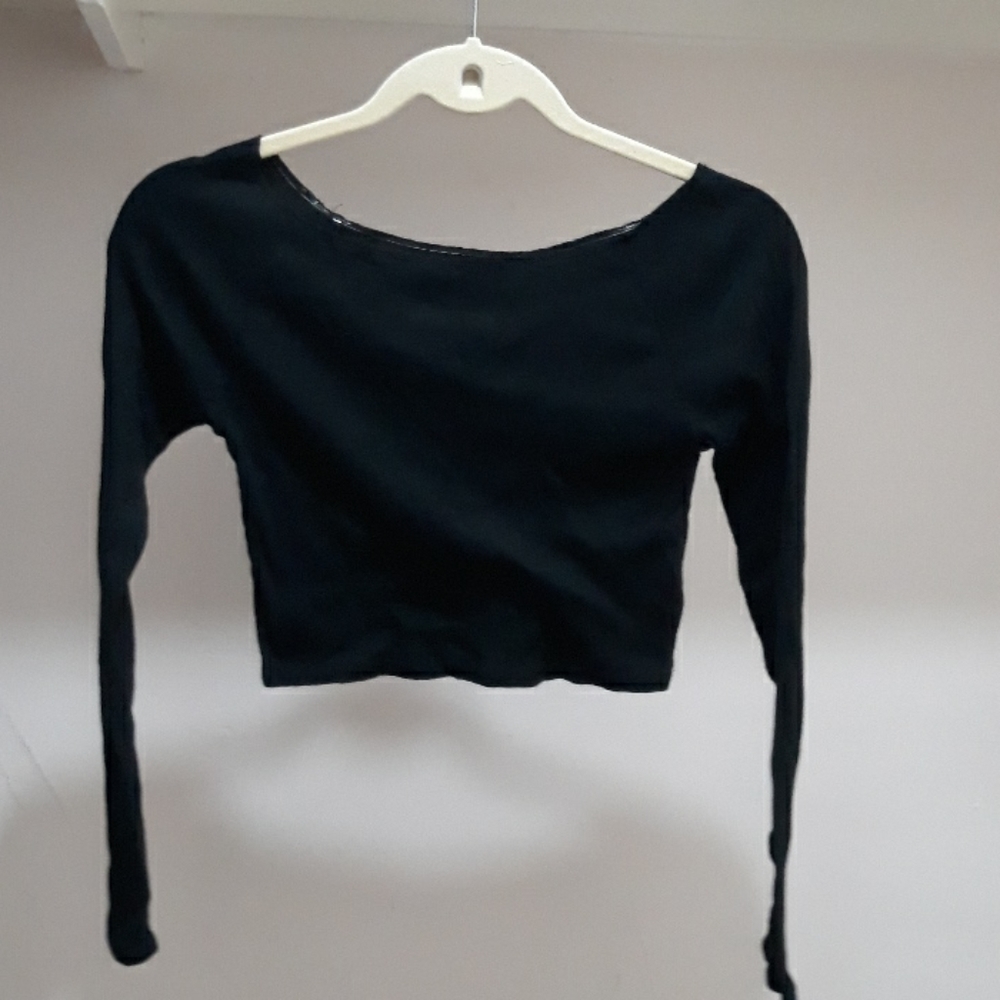 New Wild Fable long sleeve Black Crop top